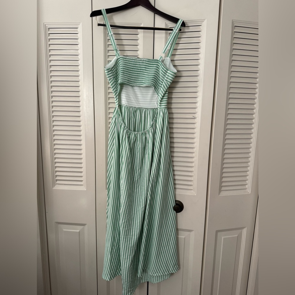 21231-0306-L—L Adalee Striped Midi Dress - Picture 3 of 4